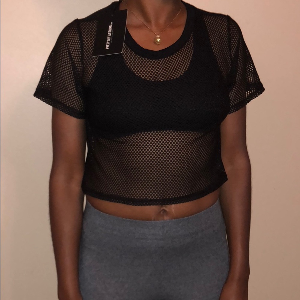 Mesh Crop Top